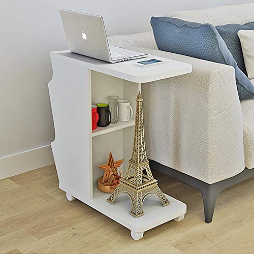 Table Coffee Table Bookcase with Wheel Kitchen Storage Cart