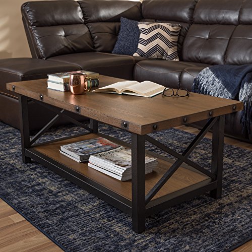 Baxton Studio Coffee Table in Black and Brown