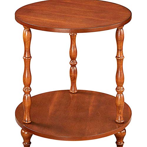 Enolla Coffee Table Solid Wood Round Table 2 Layer