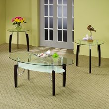 Coaster Home Furnishings Leskow 3-piece Occasional Table Set Cappuccino and Chrome