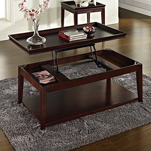 Steve Silver Company Clemson Lift-Top Coffee Table with Casters