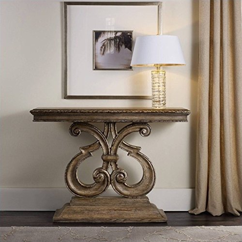 Hooker Furniture Solana Console Table in Weathered Oak