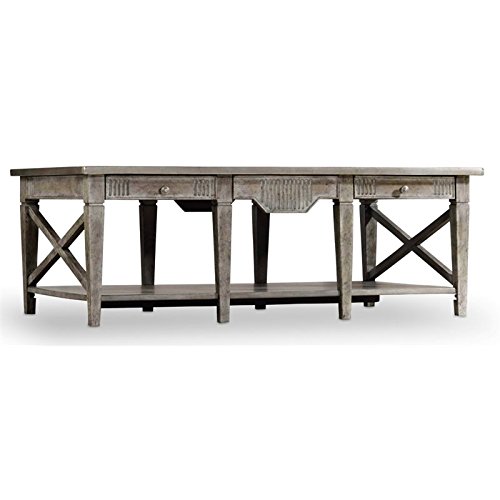 Hooker Furniture True Vintage Coffee Table in Driftwood and Whitewash