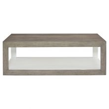 Rustic Grey Wood White Interior Coffee Table