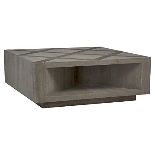 Charcoal Oak Reclaimed Elm Square Coffee Table