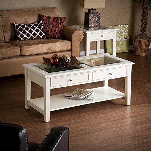 Panorama Coffee Table - Open Display Glass Top w/ Store