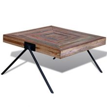 Coffee Table with V-shaped Legs Reclaimed Teak