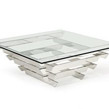 Limari Home Upton Square Glass Coffee Table