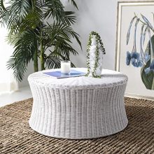 Safavieh Home Collection Ruxton Ottoman, White