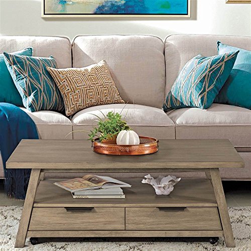 Riverside Furniture 48 in. Coffee Table in Sun-Drenched Acacia