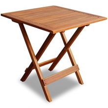 Daonanba Outdoor Coffee/Side Table Acacia Wood Brown