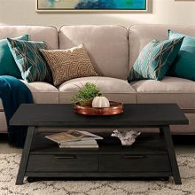 Riverside Furniture Coffee Table in Ebonized Acacia