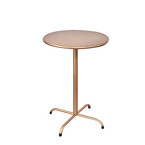 Enolla Small Coffee Table Round Metal Modern Minimalist