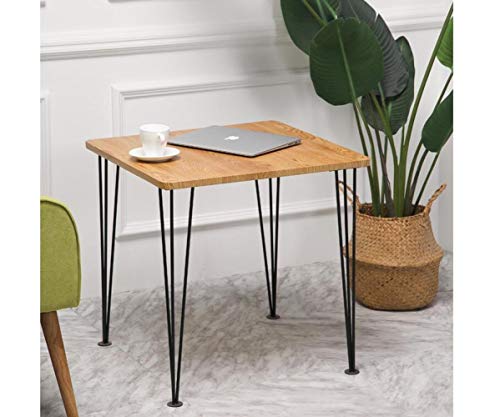 YX Iron Living Room Small Coffee Table, Simple Mini Round Sofa Teapot, Modern Bedroom Bedside Tea Table, Small Table,C,606045Cm
