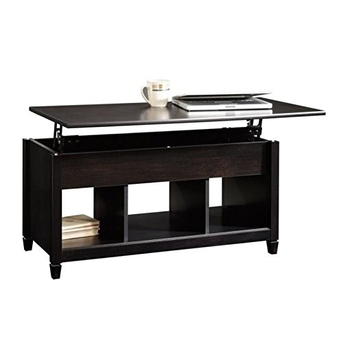 Pemberly Row Lift Top Coffee Table in Estate Black
