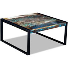 Daonanba Durable Antique-style Coffee Table Reclaimed Wood