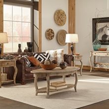 Austerity Reclaimed Wood Oval Coffee Table, Driftwood