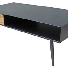 Moe's Home Collection Industrial Rectangular Coffee Table in Black