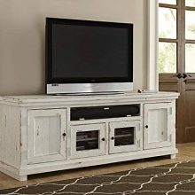 Progressive Furniture Willow Console, 74", Distressed White