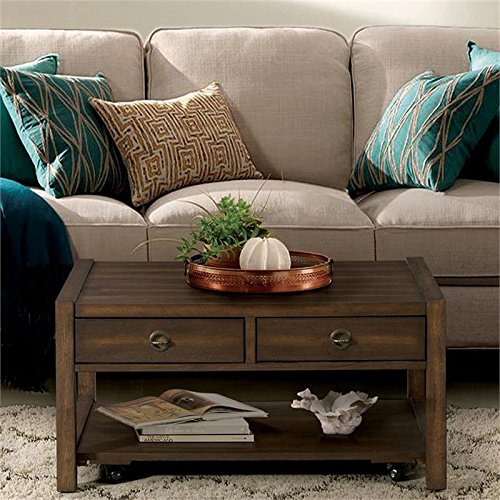 Riverside Furniture Coffee Table in Brushed Acacia Finish