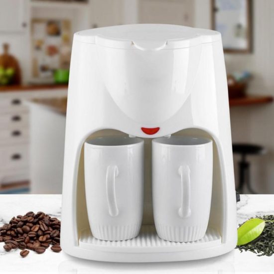 Electric Espresso Coffee Maker Household Coffee Maker 2 Cups Espresso Maker Machine Automatic Steam Espresso Cafe Machine