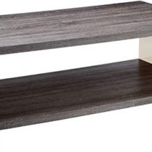Coaster Home Furnishings Coffee Table with Glass Sides Weathered Grey