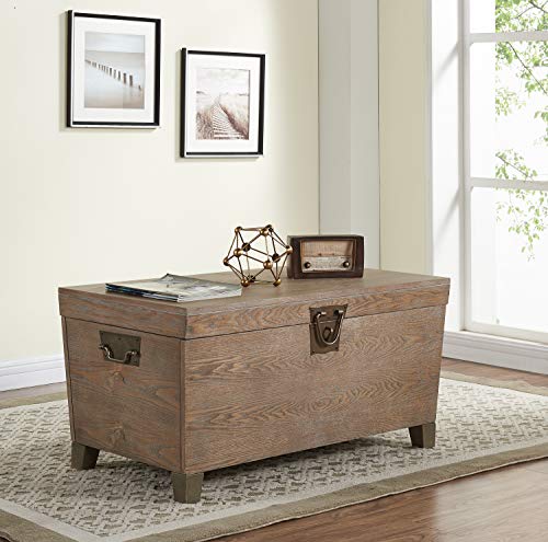 Southern Enterprises Pyramid Trunk Coffee Table, Brown