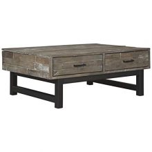 Mondoro Lift Top Coffee Table - Butcher Block Styling