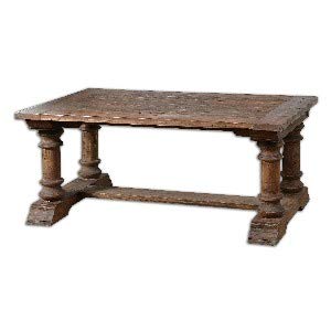 Uttermost Saturia Wooden Coffee Table, Brown