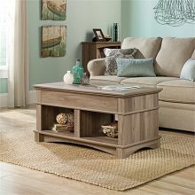 Pemberly Row Lift Top Coffee Table in Salt Oak