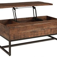 Hirvanton Lift Top Coffee Table - Warm Brown