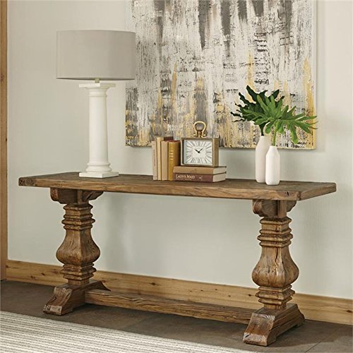 Riverside Furniture Console Table in Barnwood