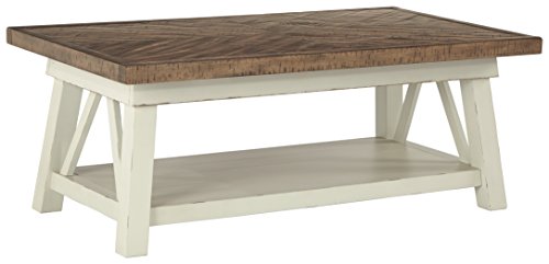 Stowbranner Casual Rectangular Coffee Table - Two-tone