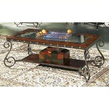 Steve Silver Ellery Coffee Table w Nailhead Trim Decor
