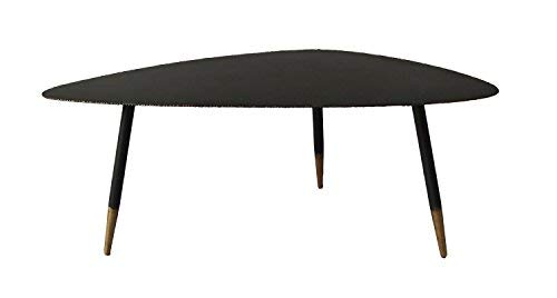 Triangular Industrial Coffee Table in Black