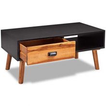 Wood Coffee Table Classic Elegant Storage