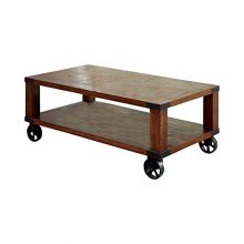 Benzara Industrial Coffee Table, Brown
