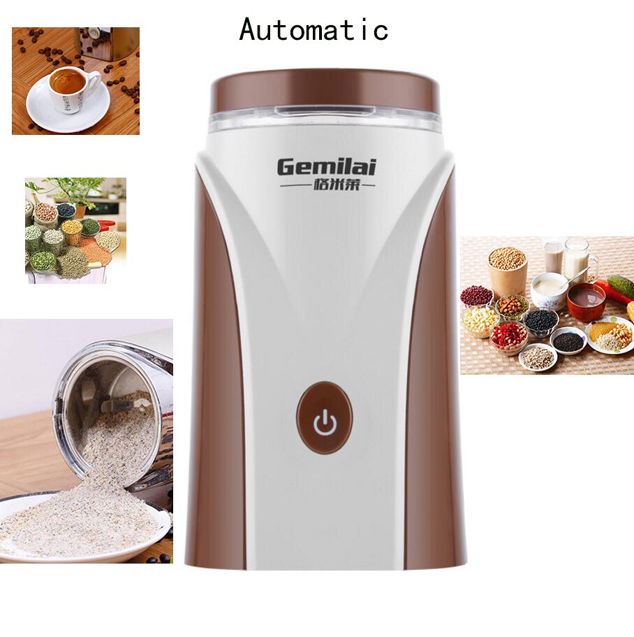 Coffee Maker Automatic Electric Bean Grinder Stainless Steel 150W 30g Stainless Steel Material Apply any beans For Breakfast