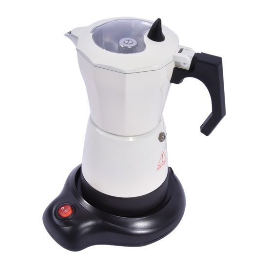 220-240V 480W electric Mocha potty Italian coffee pot home office electric heating coffee coffee Mocha coffee equipment 6 cups