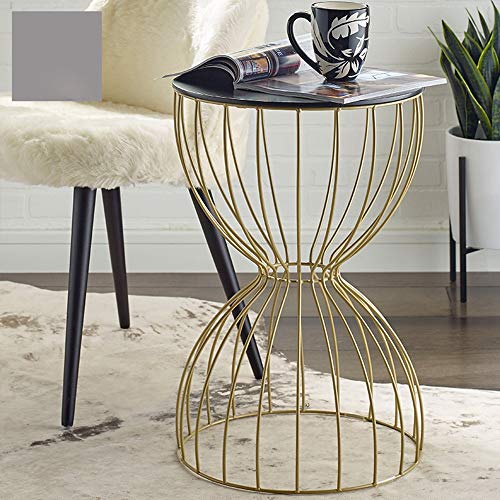 Gold Iron Sofa Side Table Simple Coffee Table Hollow