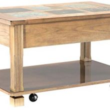 Rustic Ridge Coffee Table, Light Oak/Slate