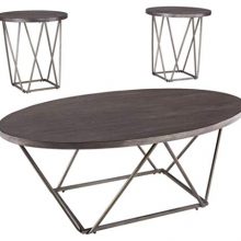 Neimhurst Occasional Table Set - Set of 3 - Sleek Brown