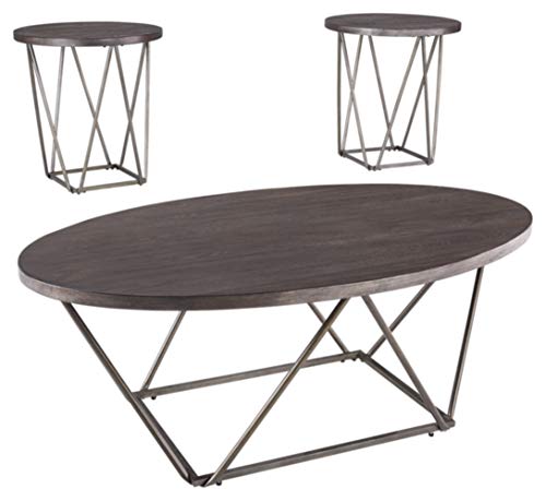 Neimhurst Occasional Table Set - Set of 3 - Sleek Brown