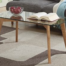 Convenience Concepts Clearview Coffee Table, Natural Glass