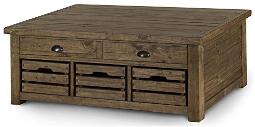 Magnussen Stratton Coffee Table in Distressed Warm Nutmeg Finish