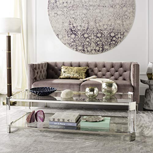 Safavieh Home Collection Gianna Glass Coffee Table, Clear