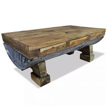 Festnight Vintage Coffee Table Retro-Style Handmade