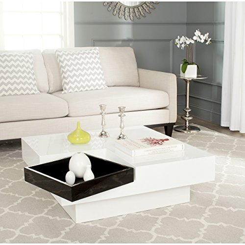 Safavieh Home Collection Wesley Coffee Table, White/Black