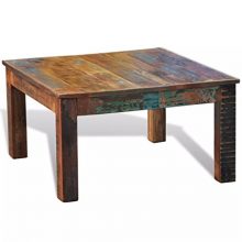 Tidyard Square Vintage Coffee Table, Antique Handmade End Side
