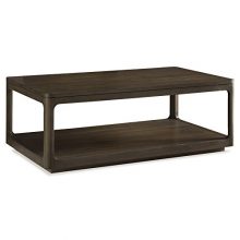Kathy Kuo Home Robin Modern Classic Polished Teak Cube Coffee Table